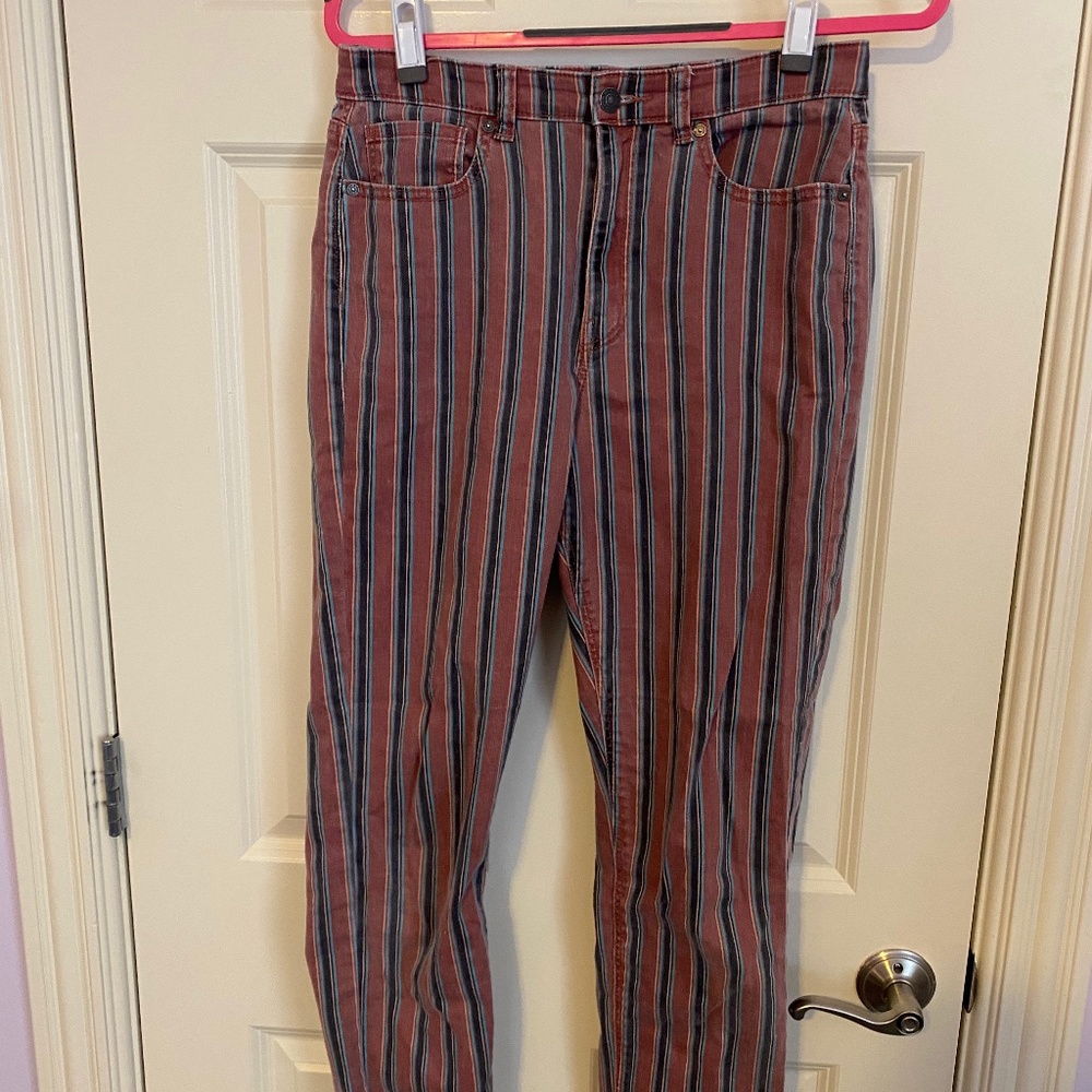 AE Striped Mom Jeans